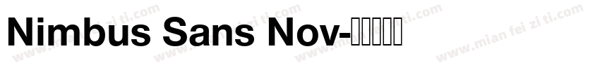 Nimbus Sans Nov字体转换